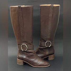 Ladies Corso Como Liesbeth Leather Tall Boots Size 10M, VGUC